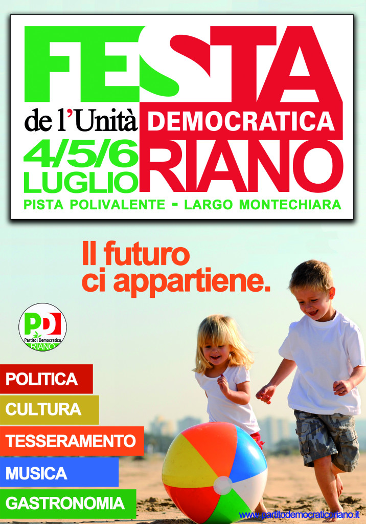 manifesto festa pd riano 2014